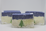 Snowing Christmas tree soap