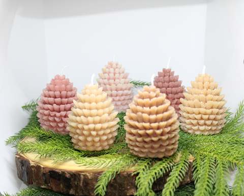 Scented Pinecone Candle