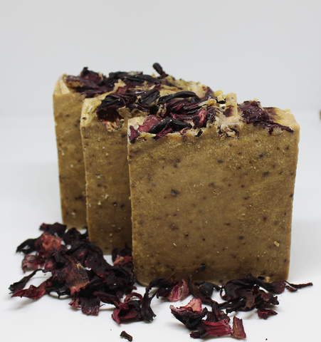 Hibiscus soap