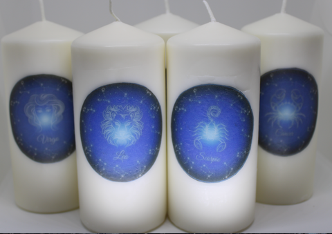 Zodiac Sign Candle /6'' Pillar Candle