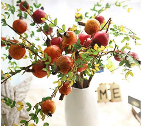 Artificial Pomegranate Branches Fake Greenery