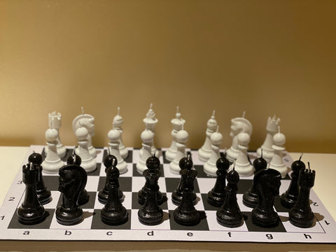 Chess candle set
