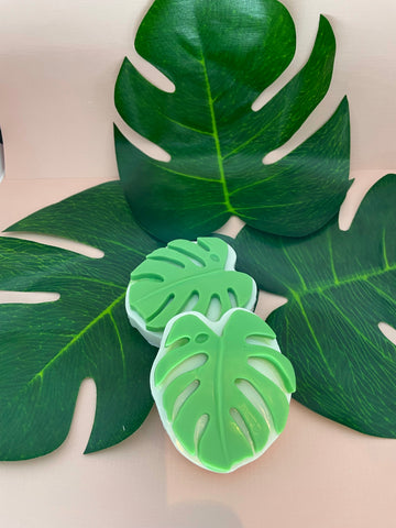 monstera leaf soap