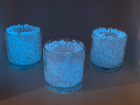 Glow In Dark Stone Candle