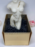 Body Figure candle/ Gold leaf